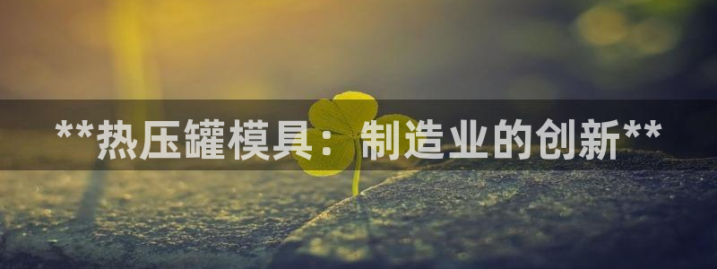 易倍单词app：**热压罐模具：制造业的创新**