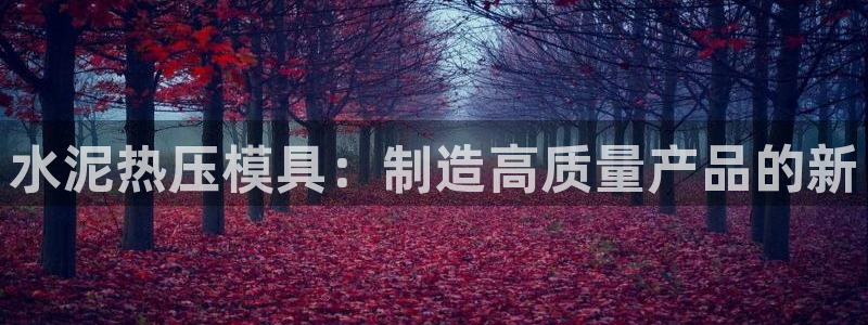 易倍app官网下载安装：水泥热压模具：制造高质量产品的新