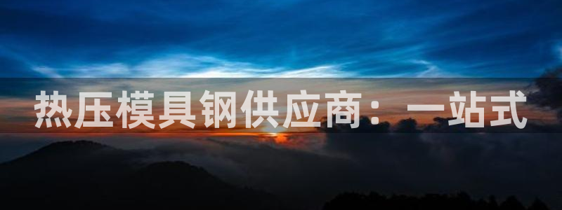 易倍网络技术有限公司怎么样：热压模具钢供应商：一站式